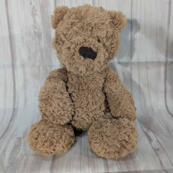 Jellycat Brown Bumbly Teddy Bear 9-Inches Kids Soft Plush Stuffed Animal Toy - Picture 1 of 7